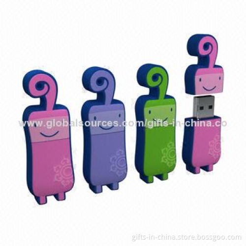 Cartoon USB Flash Drives, Free Samples Supply and PayPal Payment Accepted, OEM Orders Welcomed